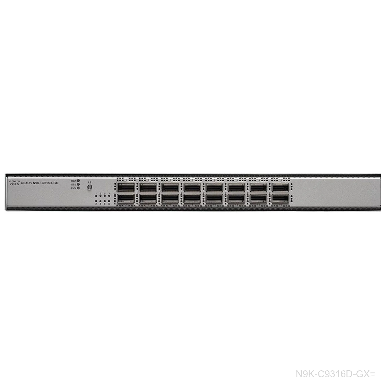 [N9K-C9316D-GX=] Cisco N9K-C9316D-GX=, Nexus 9300 Switch, 16x400/100/40G QSFP-DD, Spare
