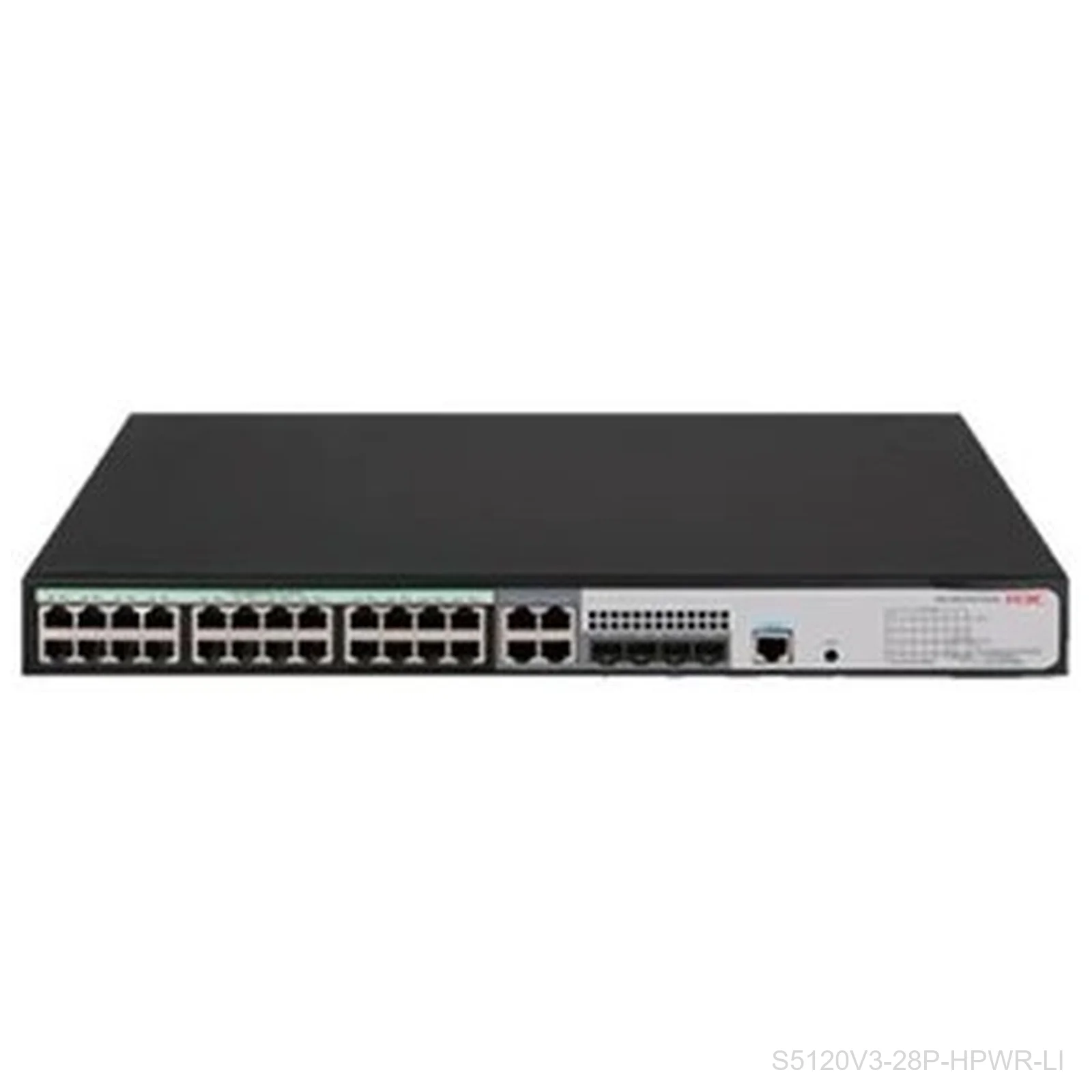 [S5120V3-28P-HPWR-LI] H3C S5120V3-28P-HPWR-LI, 24-Port Gigabit PoE+ Switch, 370W, 4 Combo SFP