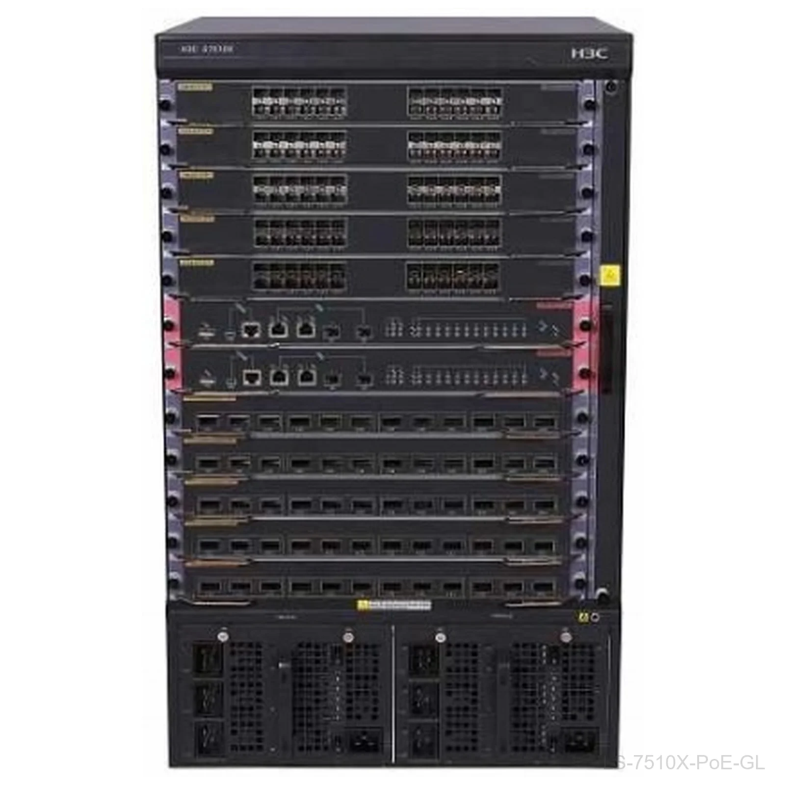 [LS-7510X-PoE-GL] H3C LS-7510X-PoE-GL, Enterprise Core Switch Chassis, 2 MPU, PoE