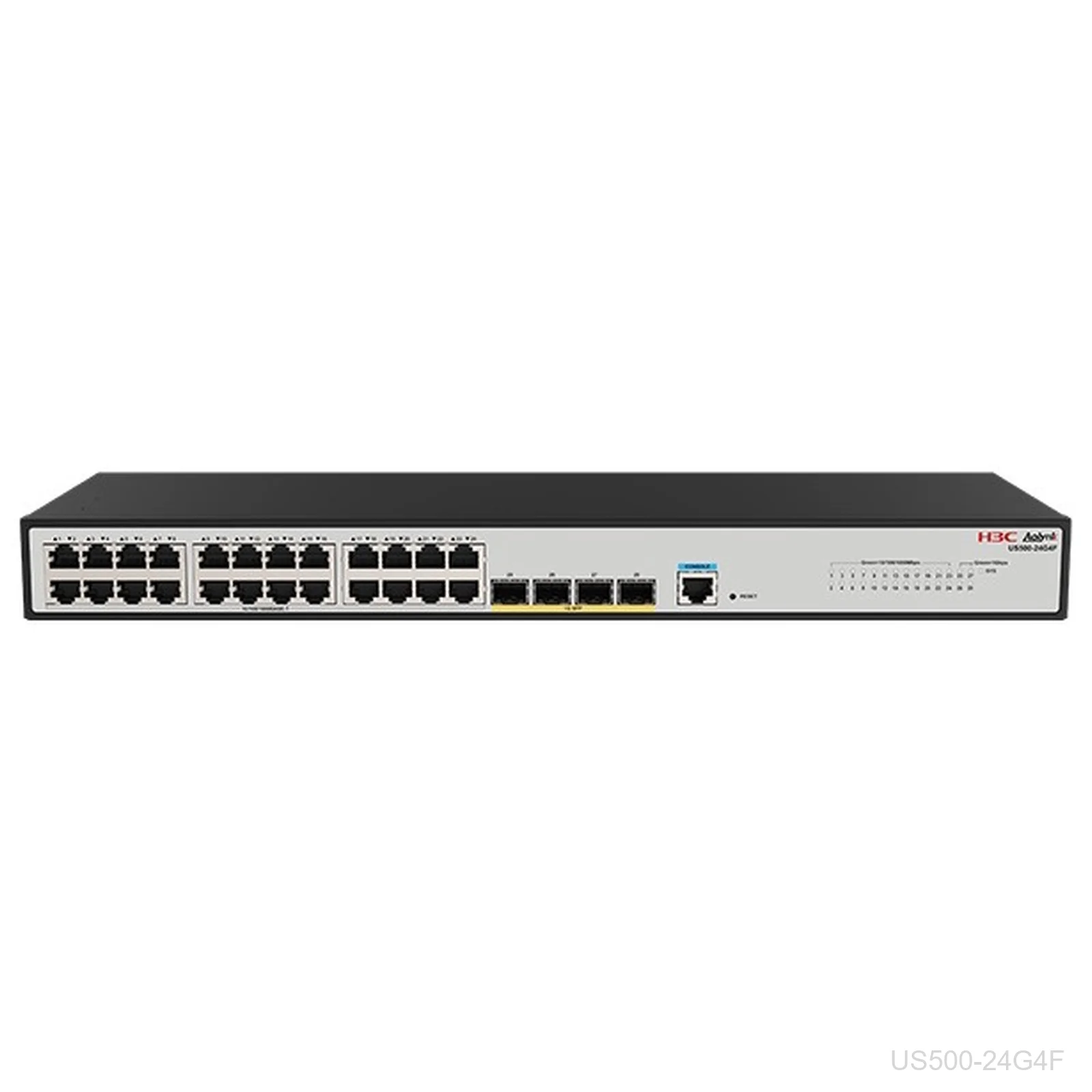 [US500-24G4F] H3C US500-24G4F, Aolynk 24-Port Gigabit Switch, 4x 1G SFP, 9801A8E6