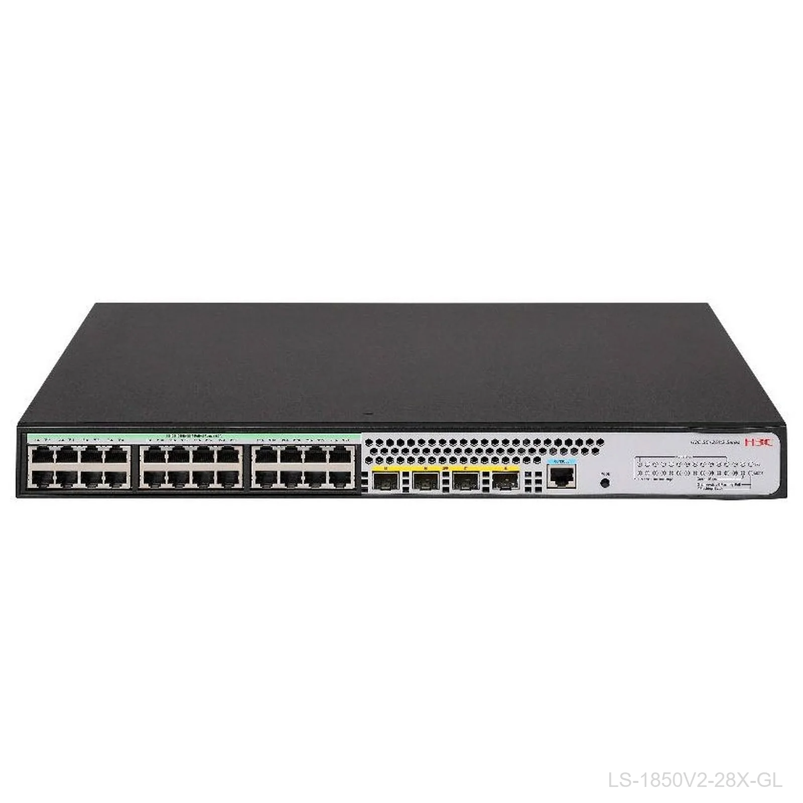 [LS-1850V2-28X-GL] H3C LS-1850V2-28X-GL, 24-Port Gigabit Switch, 4x 10G SFP+, 9801A4MN