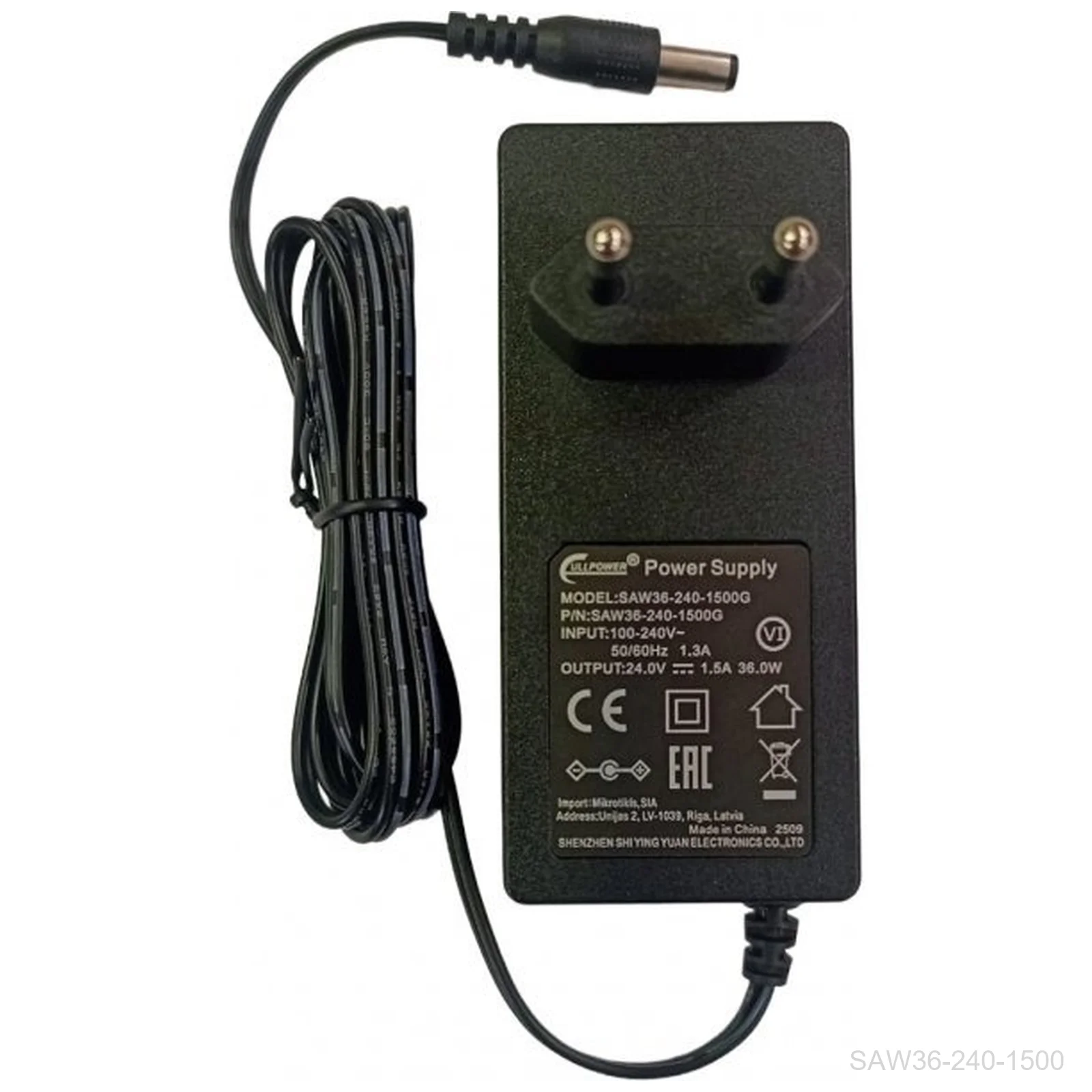 [SAW36-240-1500] MikroTik SAW36-240-1500 – Power Supply