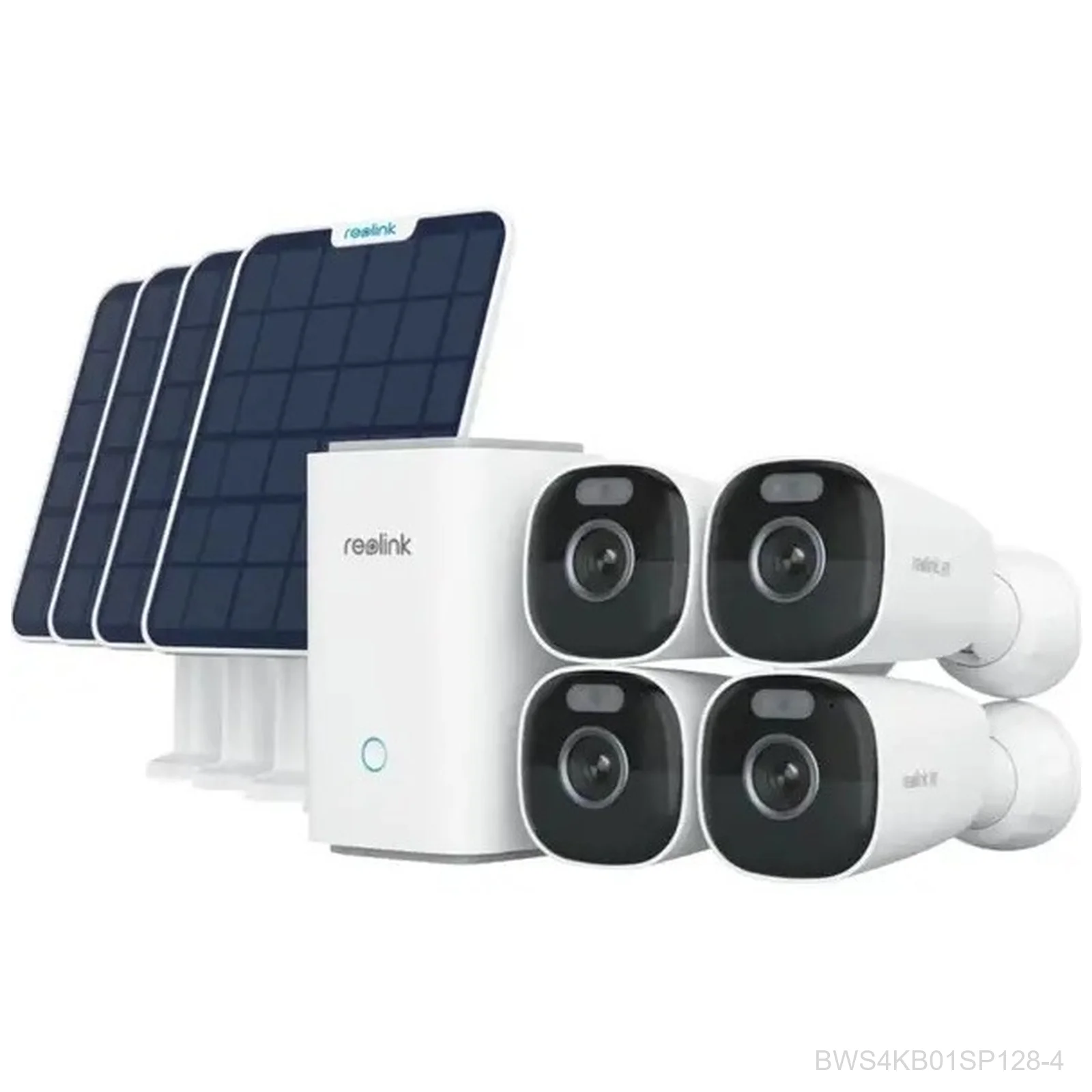 [BWS4KB01SP128-4] Reolink Home Hub Kit with 4 x Argus Eco Ultra Wire-Free Battery Camera