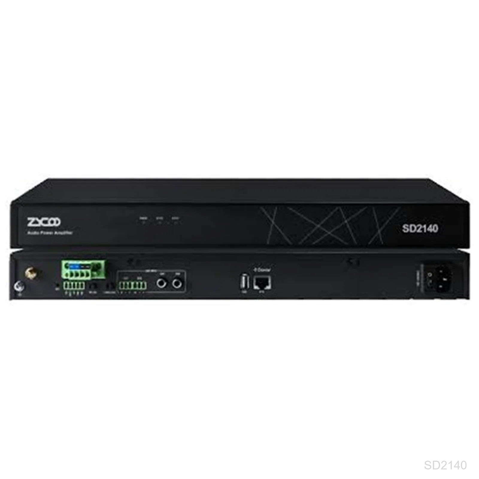 [SD2140] ZYCOO SD2140, Network Power Amplifier, 2x140W, SIP/Dante/ONVIF