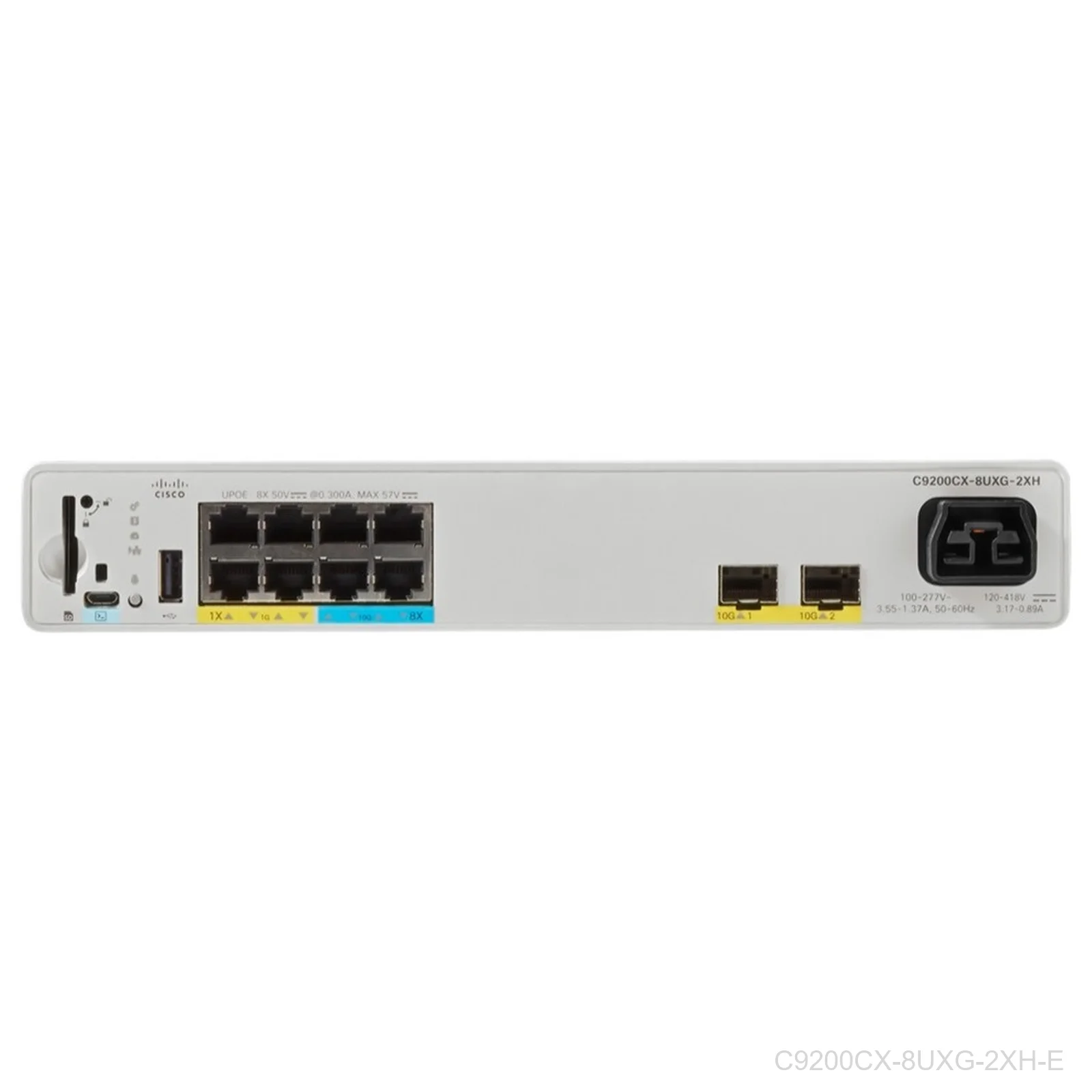 [C9200CX-8UXG-2XH-E] Cisco C9200CX-8UXG-2XH-E, Catalyst 9200CX 8-Port UPOE Switch Network