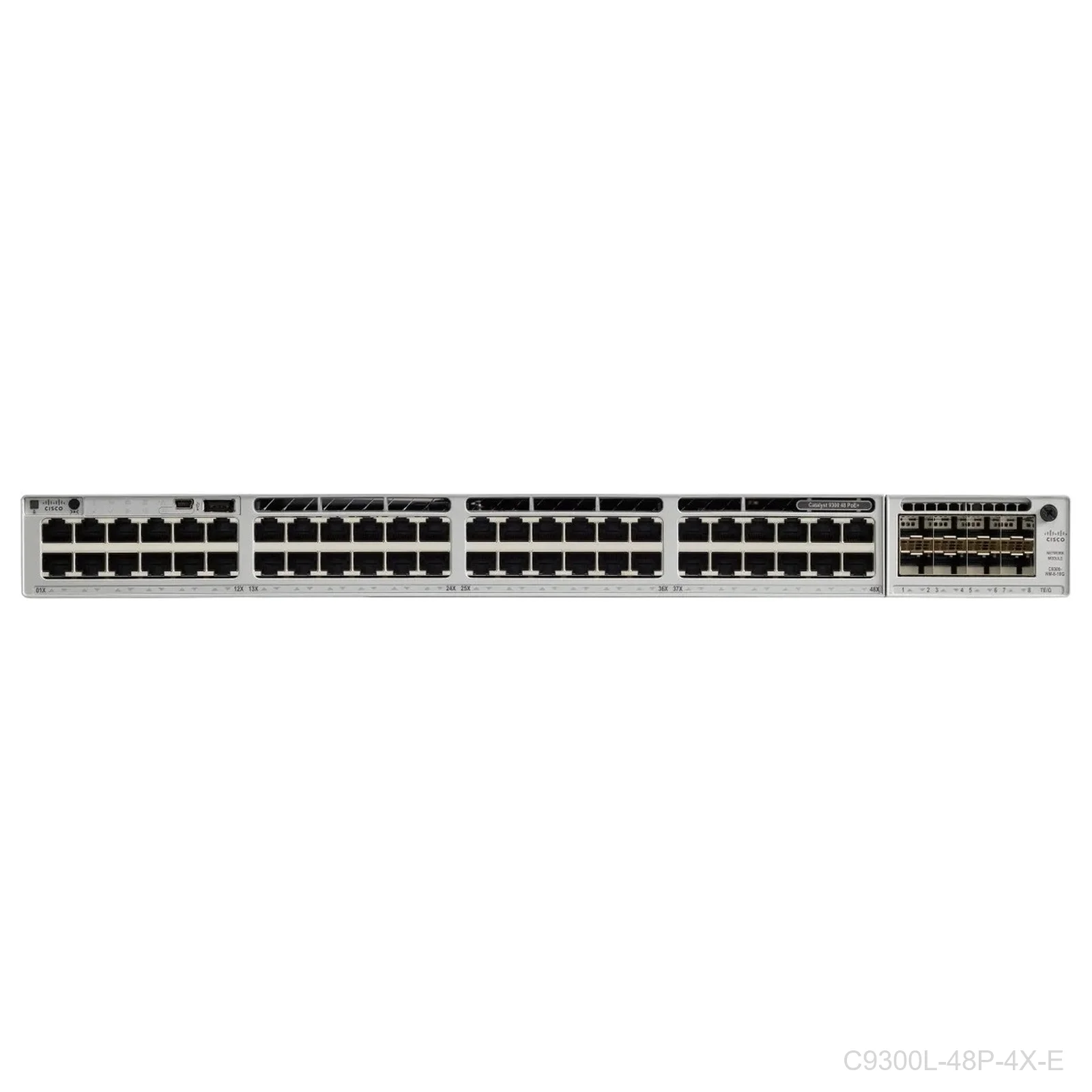 [C9300L-48P-4X-E] Cisco C9300L-48P-4X-E, Catalyst 9300L 48-Port PoE+ Switch Network