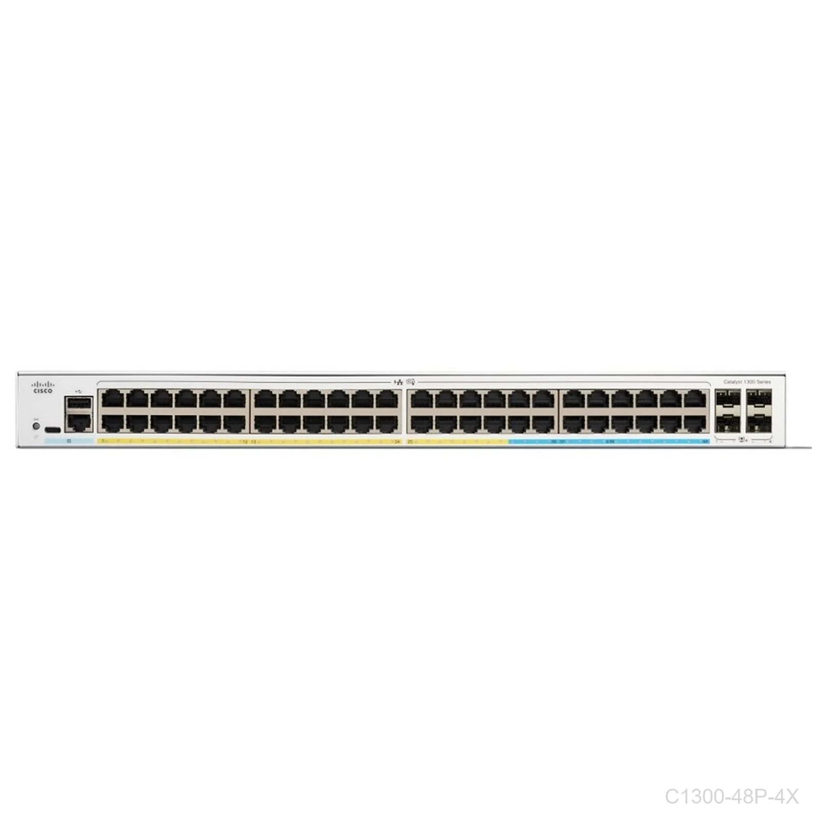 [C1300-48P-4X] Cisco C1300-48P-4X, 48 ports Giga PoE+ 370W, Catalyst Switch