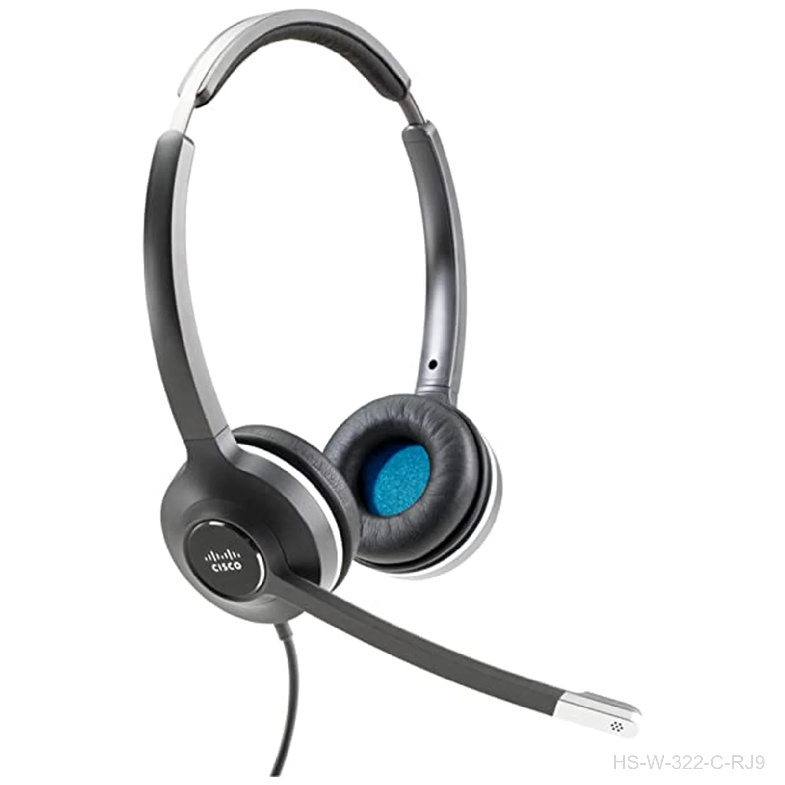 [HS-W-322-C-RJ9] Cisco HS-W-322-C-RJ9, Headset 322 Wired Dual On-Ear, Carbon Black, RJ9