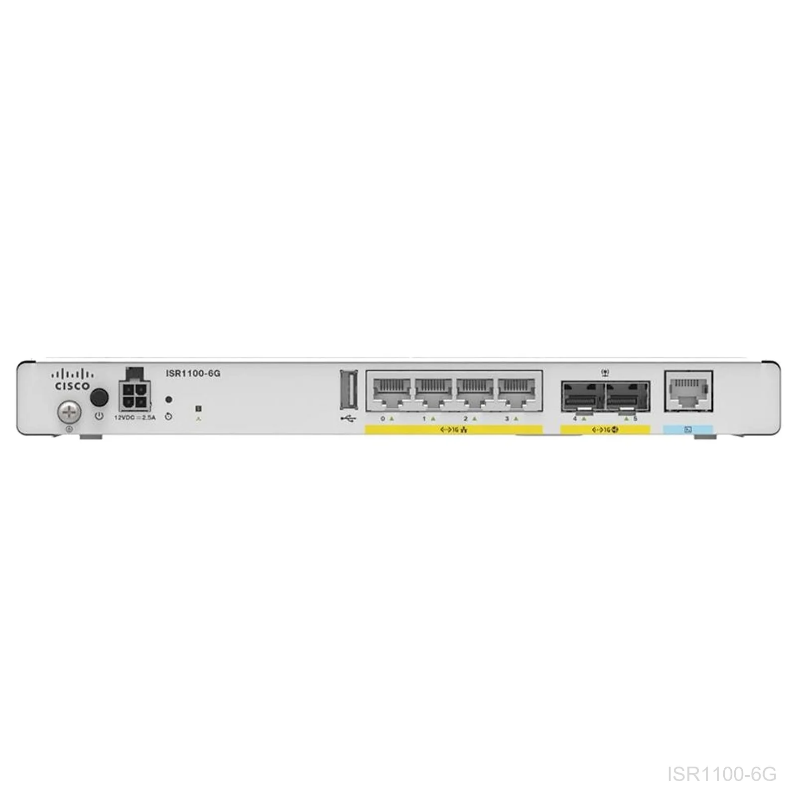 [ISR1100-6G] Cisco ISR1100-6G, ISR1100 Series SD-WAN Router, 2 SFP Ports, 4GB DRAM