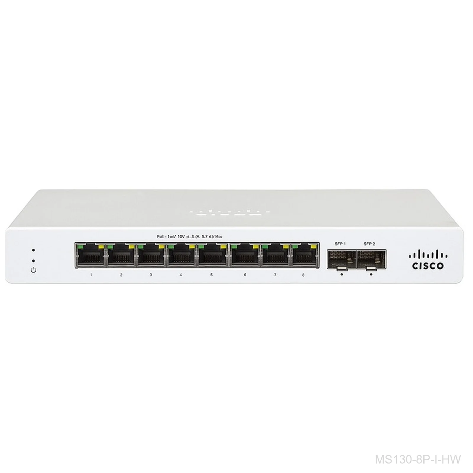 Cisco Meraki MS130-8P-I-HW 8-Port Gigabit PoE Switch with Internal PSU
