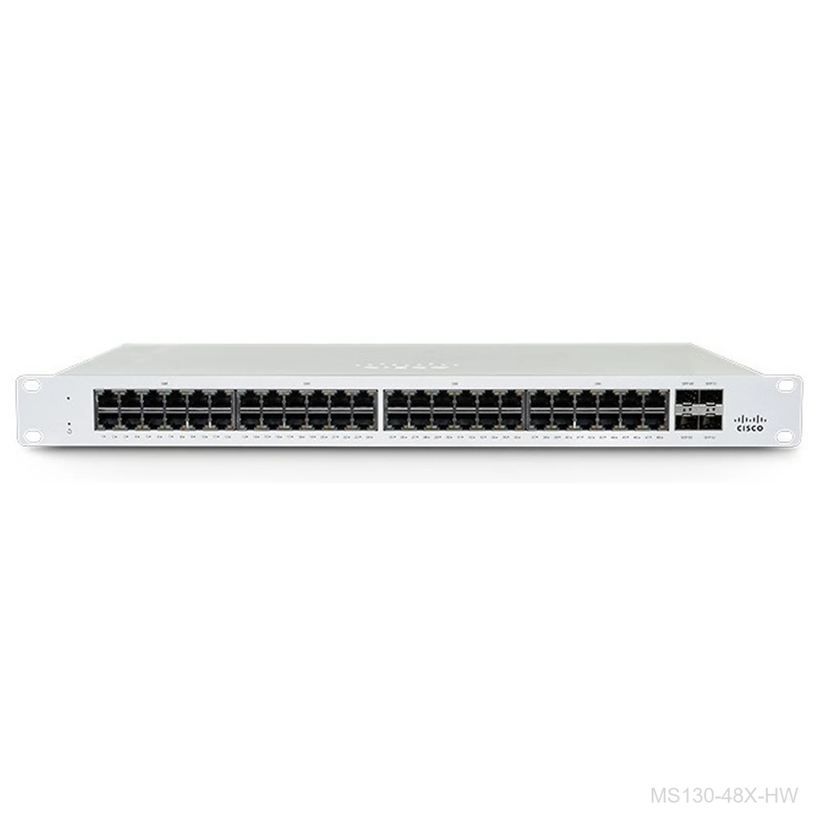 Cisco Meraki MS130-48X-HW 48-Port Multigigabit PoE Switch, 10G Uplinks