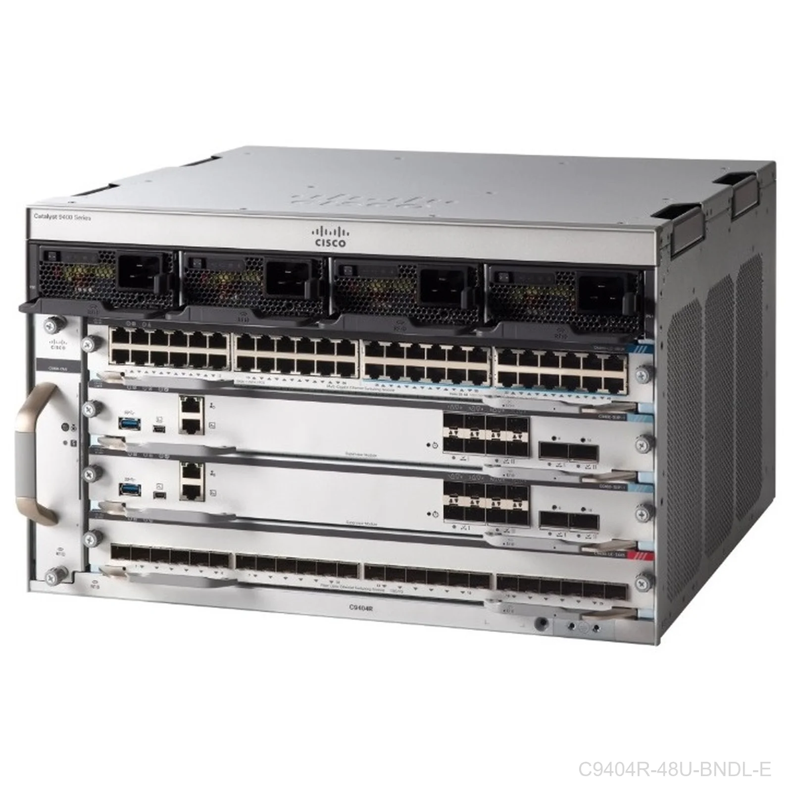 Cisco C9404R-48U-BNDL-E Catalyst 9400 4-Slot Switch Bundle