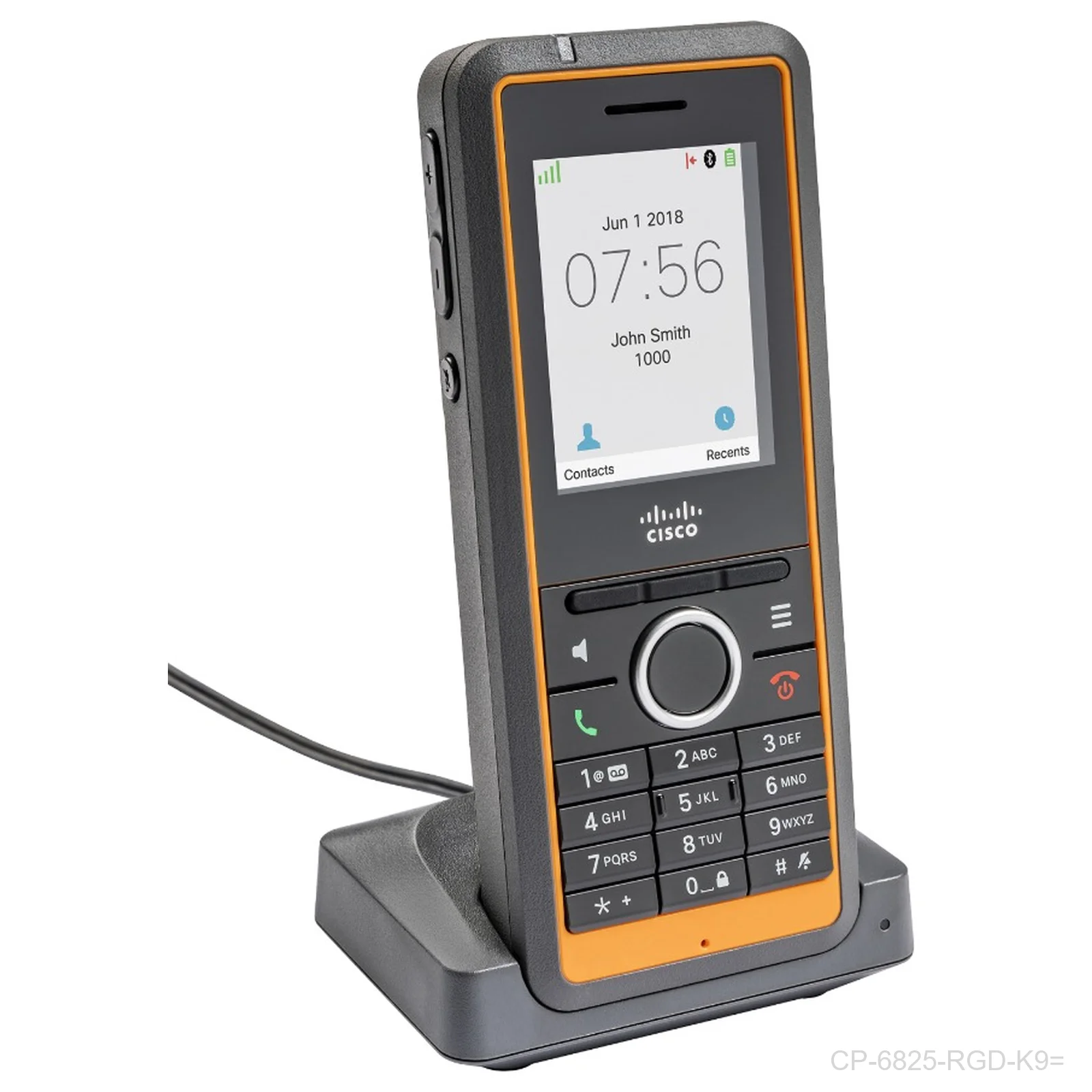 [CP-6825-RGD-K9=] Cisco CP-6825-RGD-K9= 6825 Ruggedized MPP DECT Handset