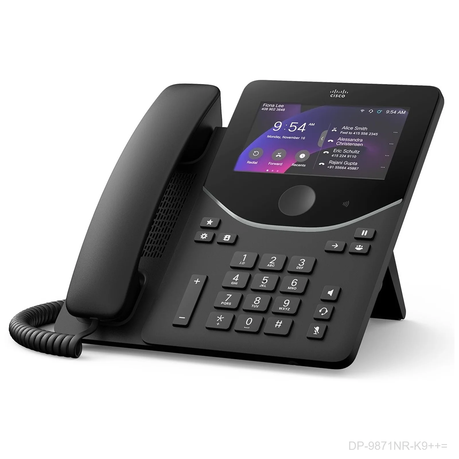 [DP-9871NR-K9=] Cisco DP-9871NR-K9= – Desk Phone 9871, No Radio, Carbon Black