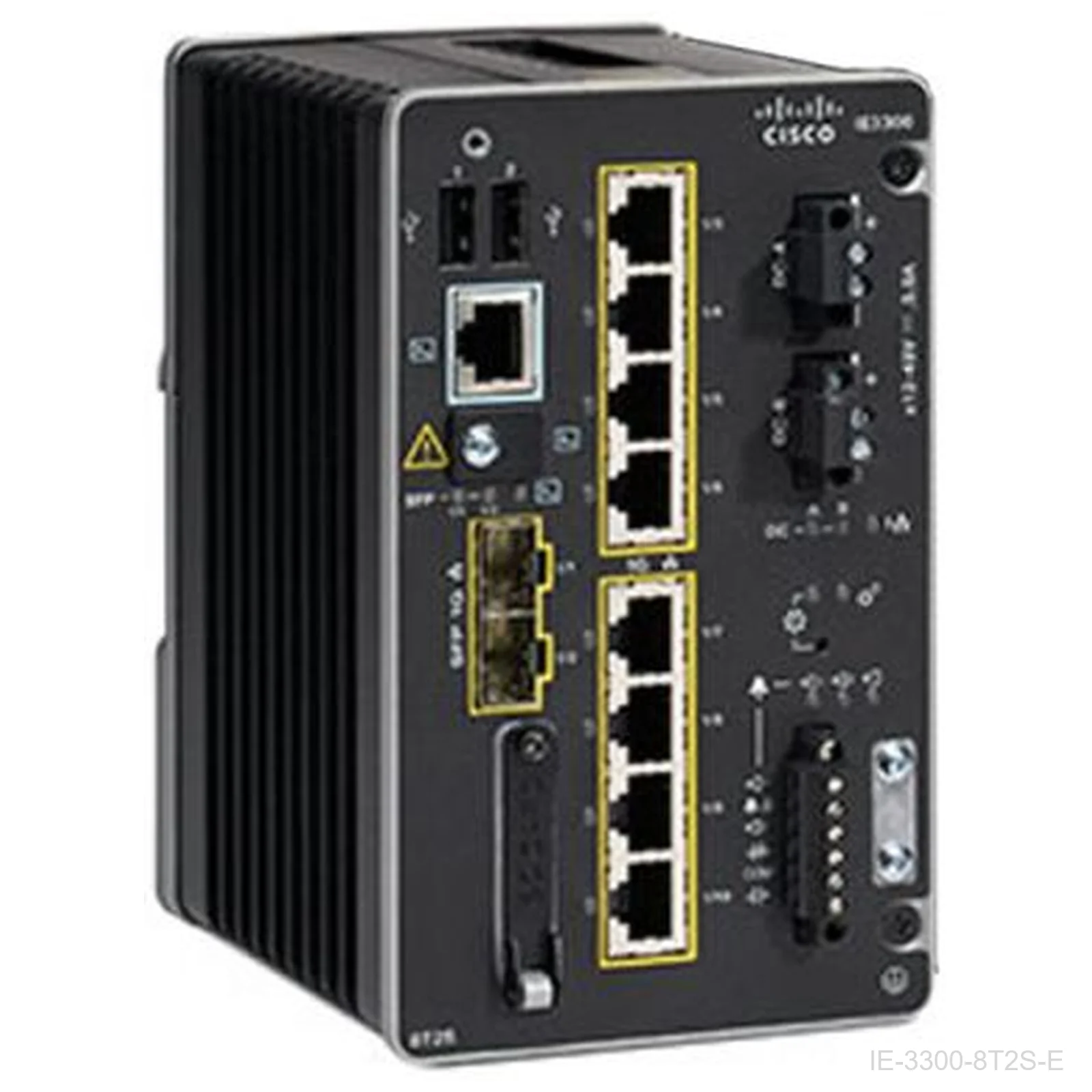 Cisco IE-3300-8T2S-E – Catalyst IE3300 Rugged Switch, 8 GE Copper, 2 GE SFP, Modular, Network Essentials