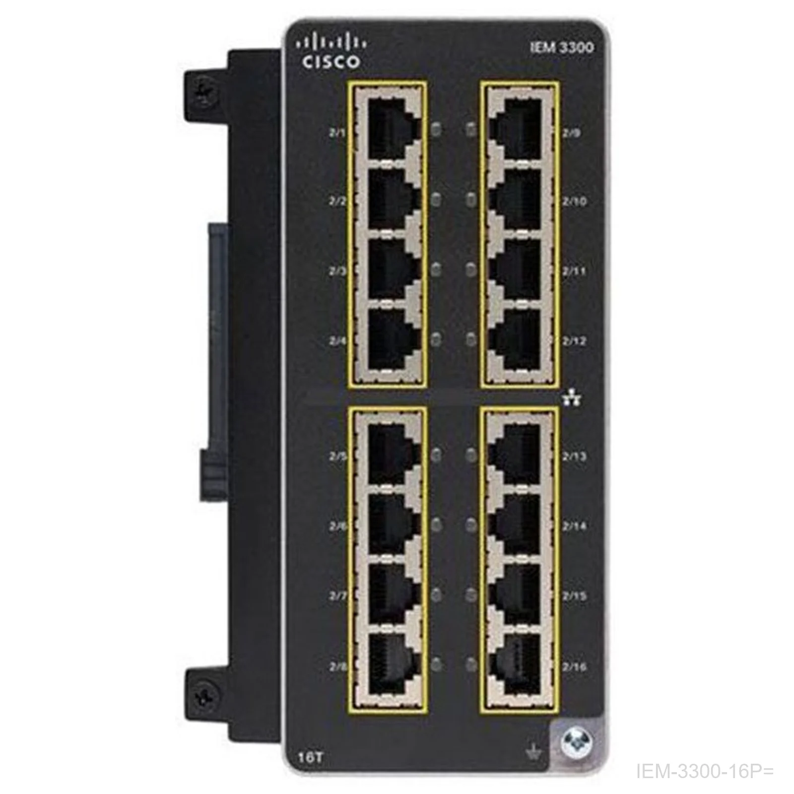 Cisco IEM-3300-16P= – Catalyst IE3300 Expansion Module, 16 GE PoE/PoE+ Copper