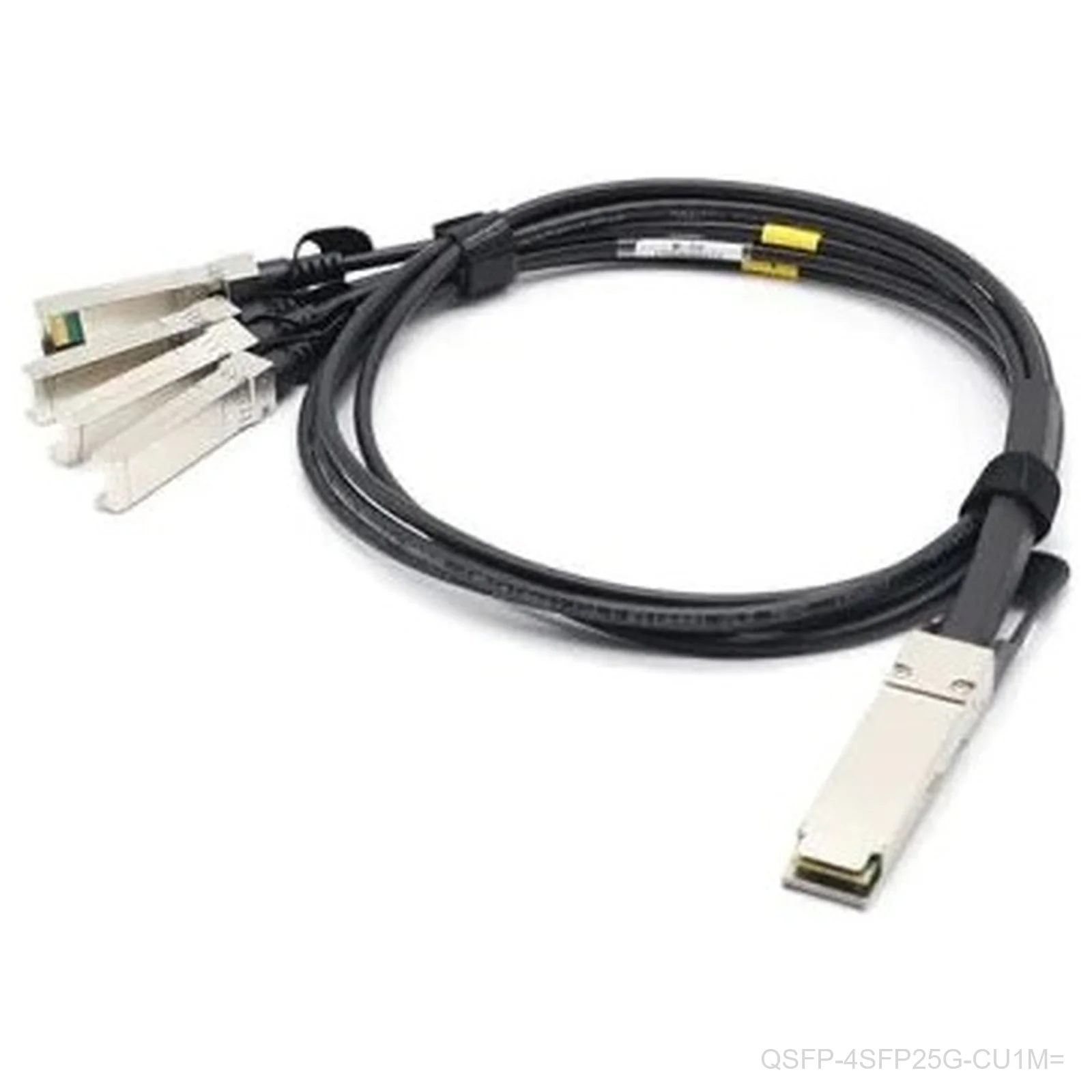 Cisco QSFP-4SFP25G-CU1M= – 100GBASE QSFP to 4x SFP25G Passive Copper Splitter Cable, 1 m