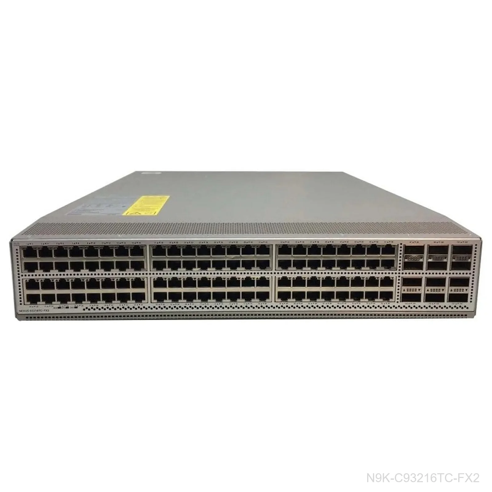 Cisco N9K-C93216TC-FX2 Nexus 9300 Switch, 96x 100M/1/10G BASE-T, 12x 40/100G QSFP28, 2RU