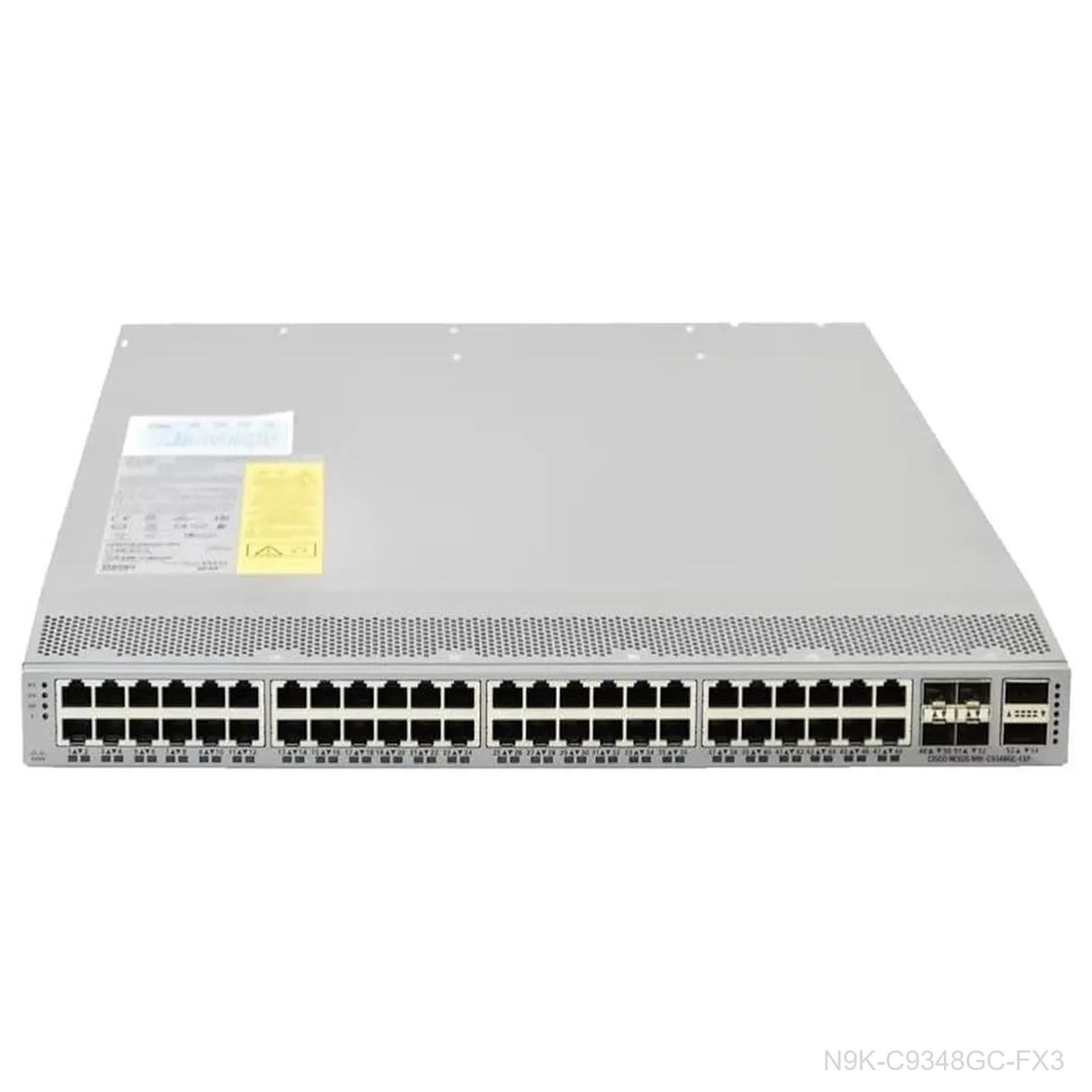 Cisco N9K-C9348GC-FX3 Nexus 9300 Switch, 48x 1G BASE-T, 4x 1/10/25G SFP28, 2x 40/100G