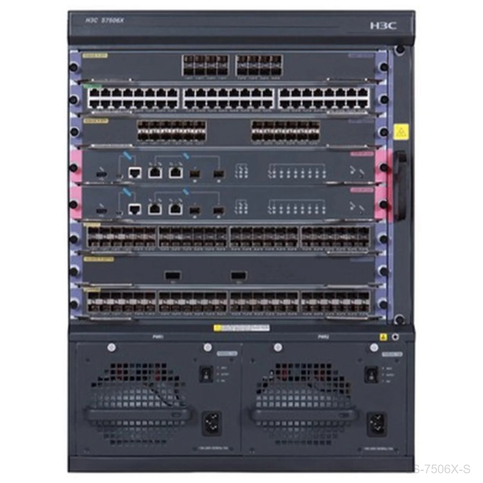 H3C LS-7506X-S Enterprise Core Switch Chassis, 2 MPU and 6 LPU Slots