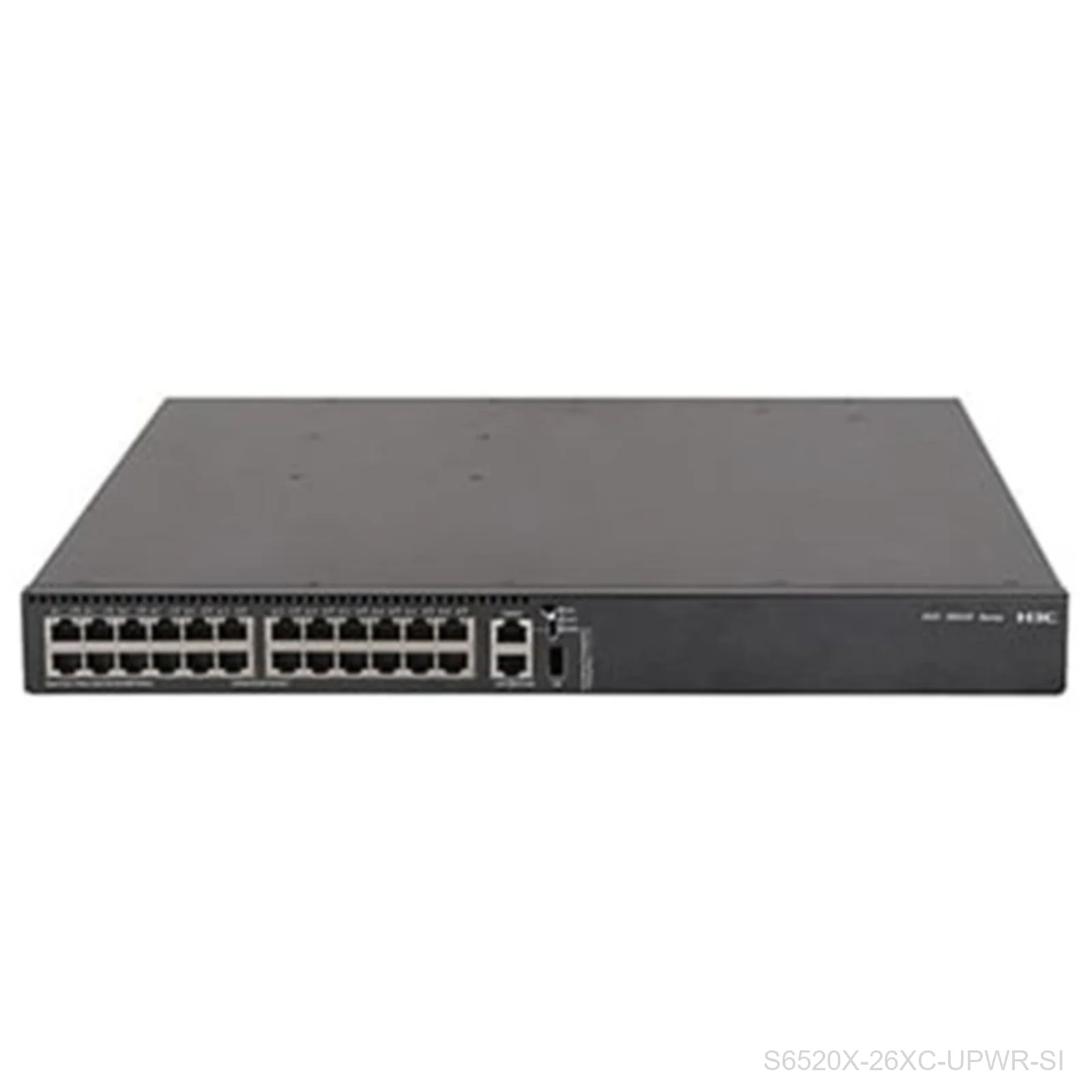 H3C S6520X-26XC-UPWR-SI 24-Port Multigigabit UPoE Switch, 1 Expansion Slot, 2 Power Module Slots