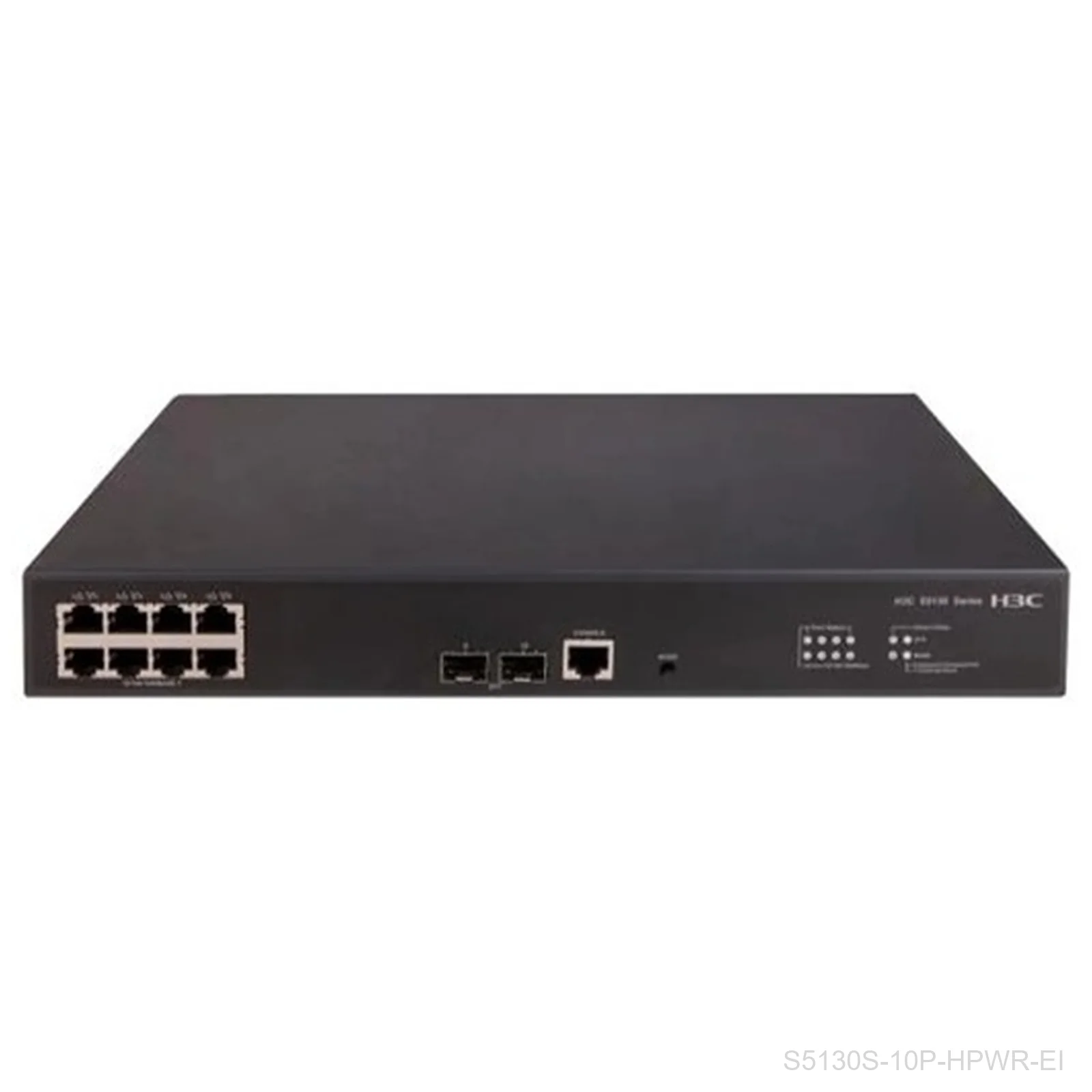 H3C S5130S-10P-HPWR-EI 8-Port Gigabit PoE+ Switch, 125W, 2x 1G SFP