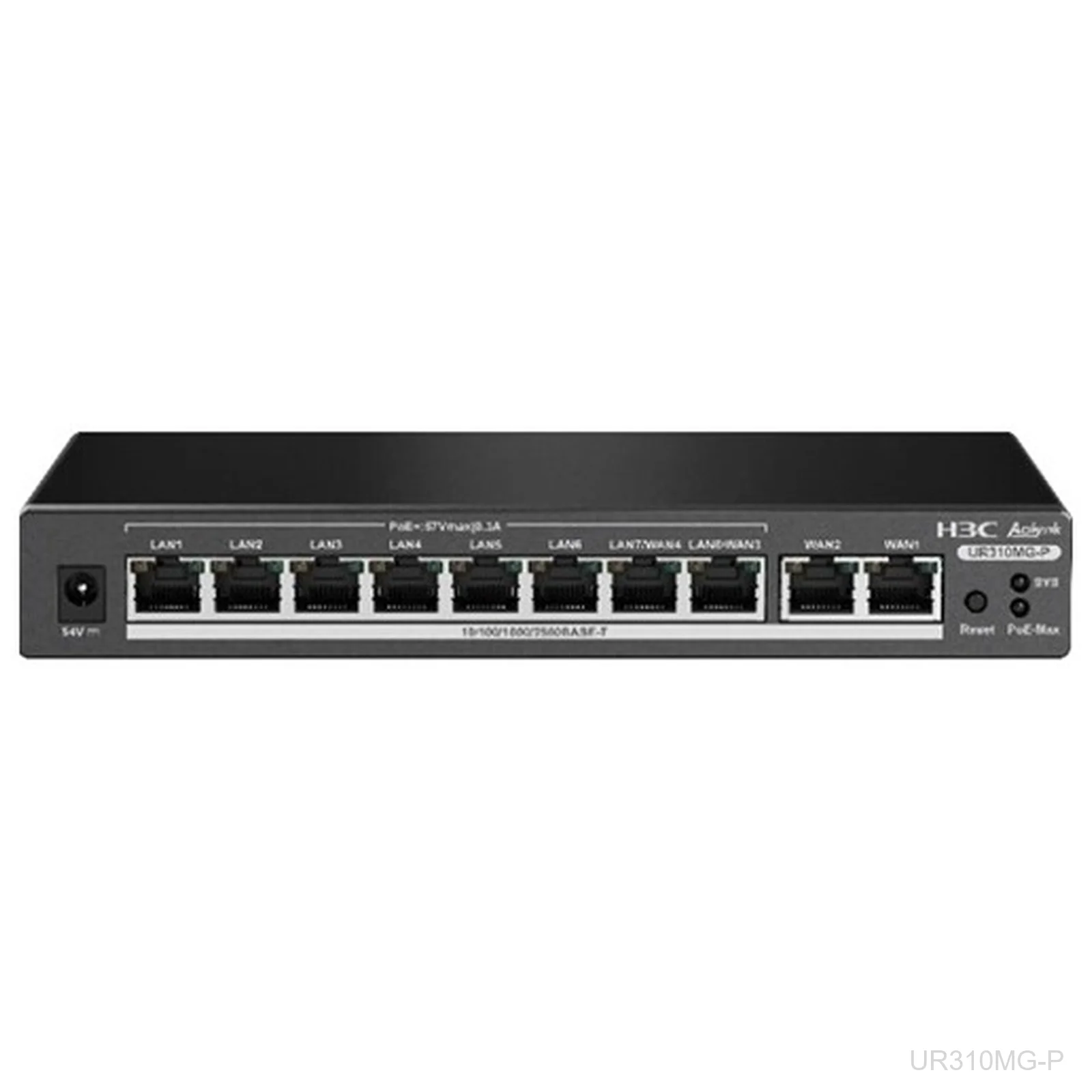 H3C UR310MG-P Aolynk PoE Router, 8x 2.5G LAN, 125W PoE, 2x 2.5G WAN, 9801A8V7