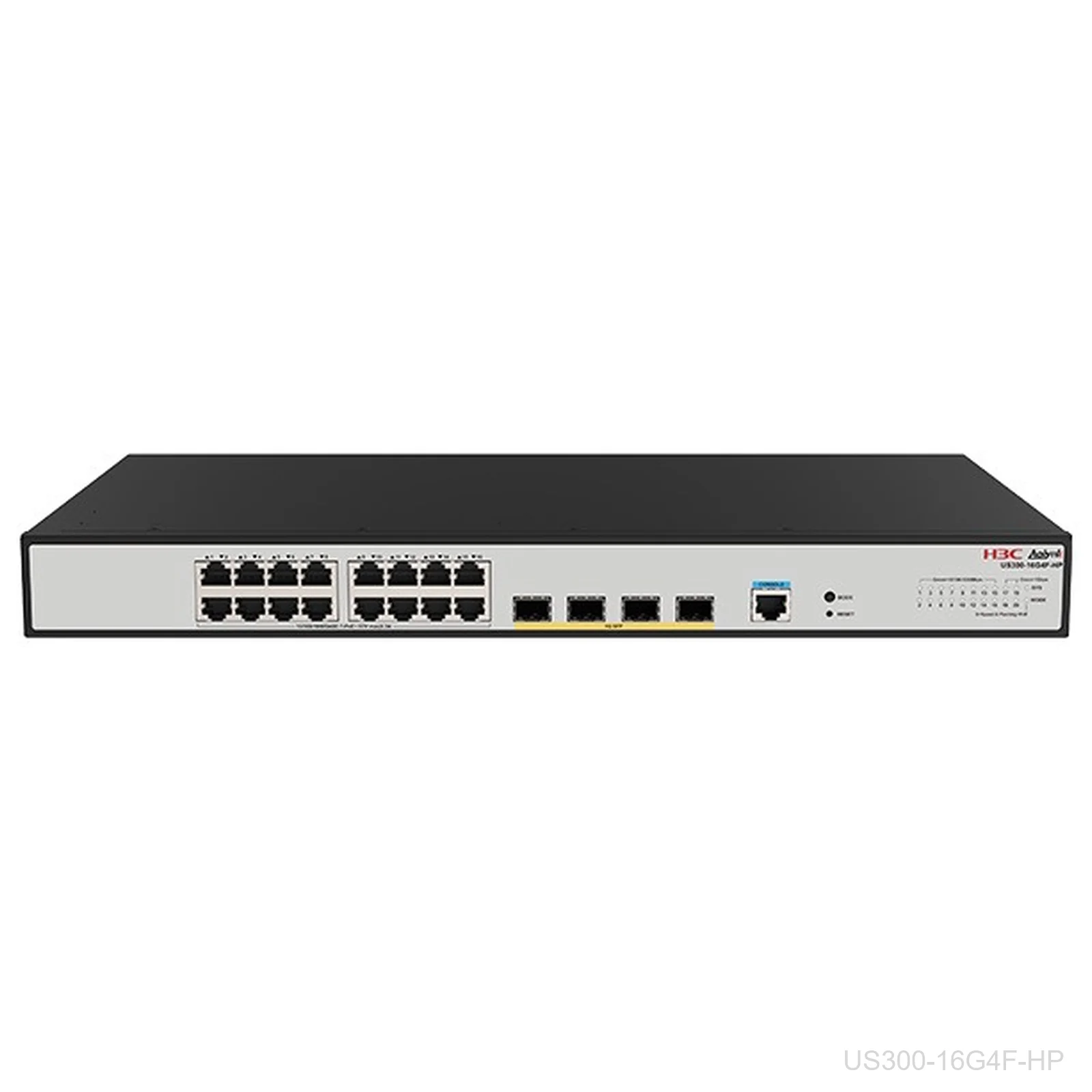 H3C US300-16G4F-HP Aolynk 16-Port Gigabit PoE+ Switch, 250W, 4x 1G SFP, 9801A8EC