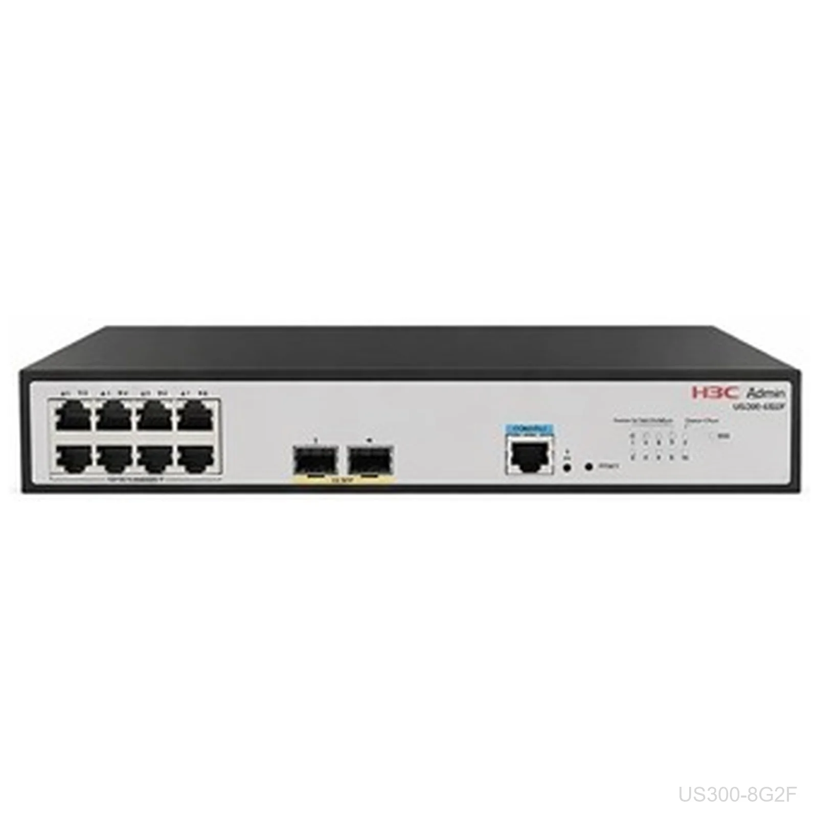 H3C US300-8G2F Aolynk 8-Port Gigabit Switch, 2x 1G SFP, 9801A8EB
