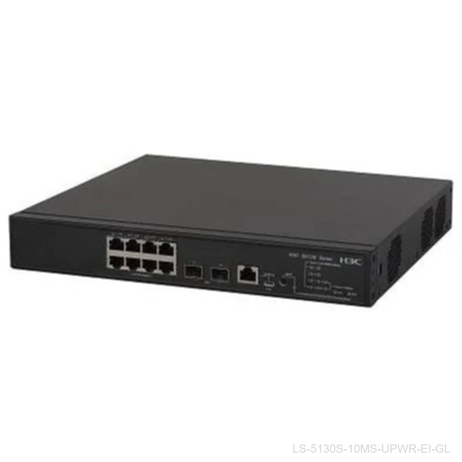 H3C LS-5130S-10MS-UPWR-EI-GL 8-Port 2.5G UPoE Switch, 370W, 2x 10G SFP+, 9801A3EW