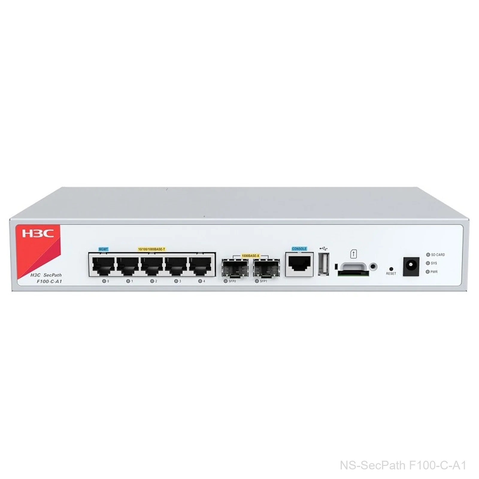 H3C NS-SecPath F100-C-A1 Firewall Appliance, 5x GE, 2x SFP, 1.2 Gbps