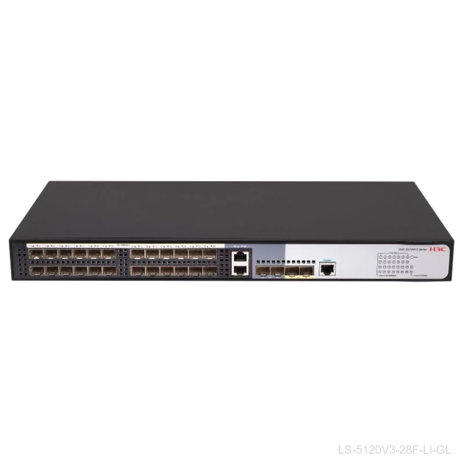 H3C LS-5120V3-28F-LI-GL 24-Port 1G SFP Switch, 2 Combo, 2x 10G SFP+, 9801A4MW