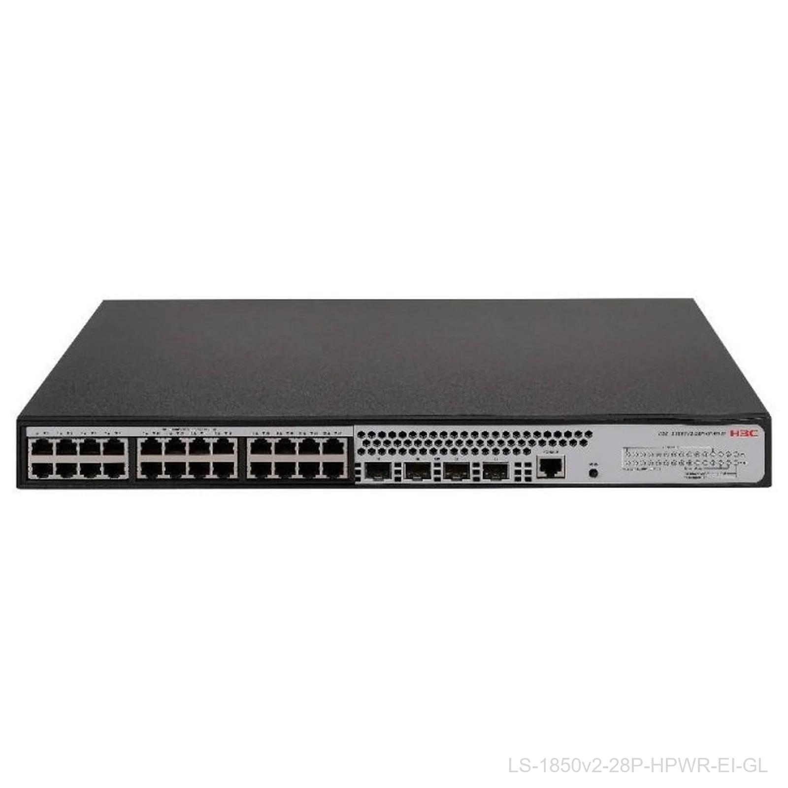 H3C LS-1850v2-28P-HPWR-EI-GL 24-Port Gigabit PoE+ Switch, 370W, 4x 1G SFP, 9801A41A