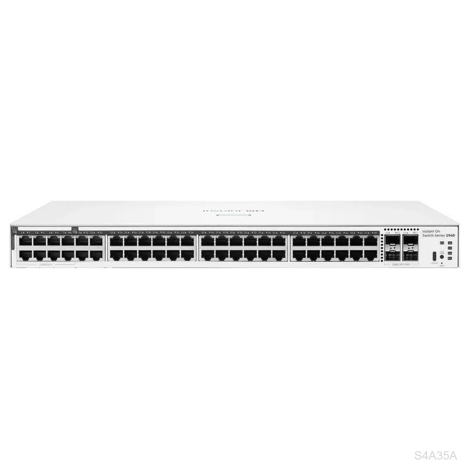 HPE Networking Instant On S4A35A 1940 Series 48-Port Multi-Gig Switch, PoE+ 600W, 4x 10G SFP+