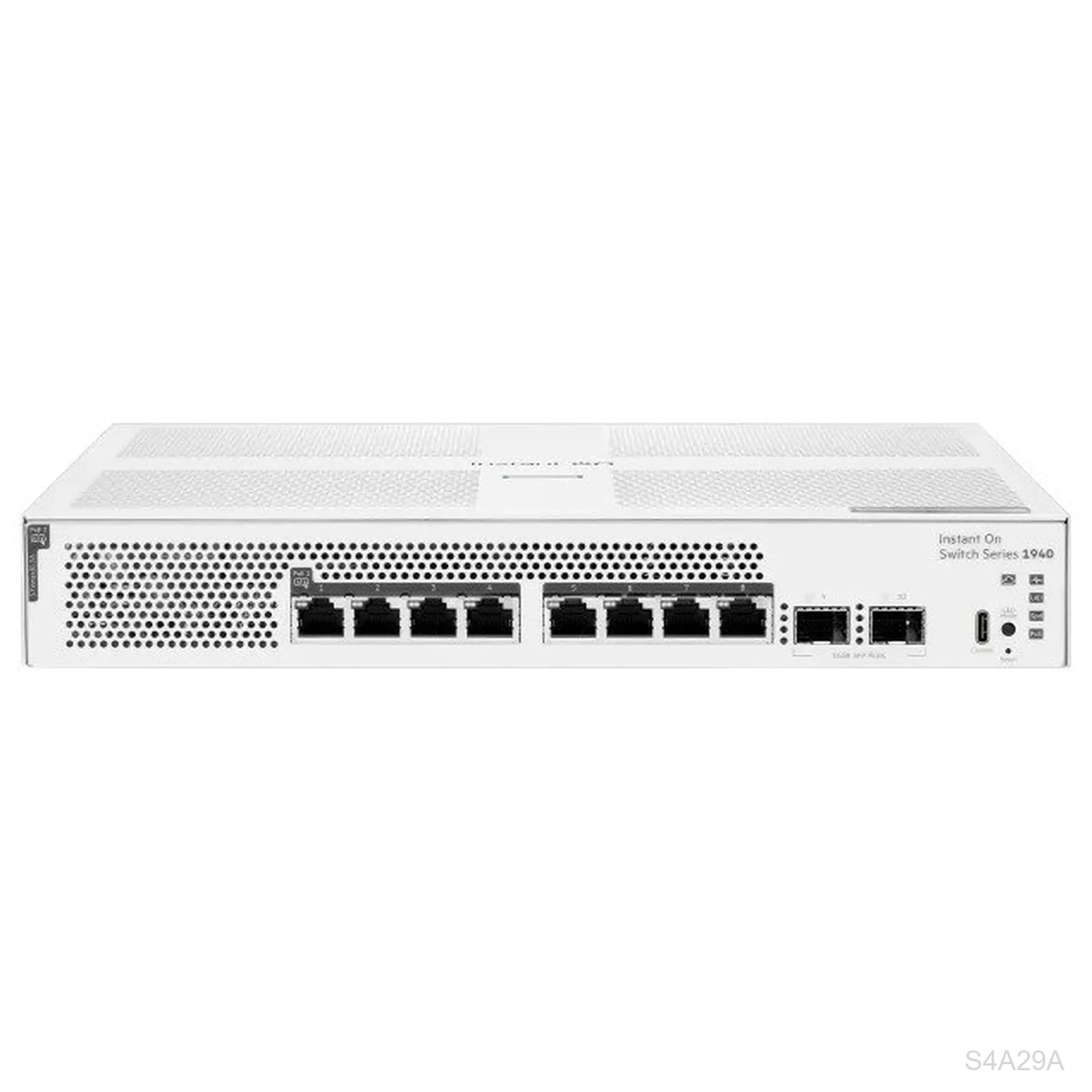 HPE Networking Instant On S4A29A 1940 Series 8-Port Gigabit PoE+ Switch, 124W, 2x SFP