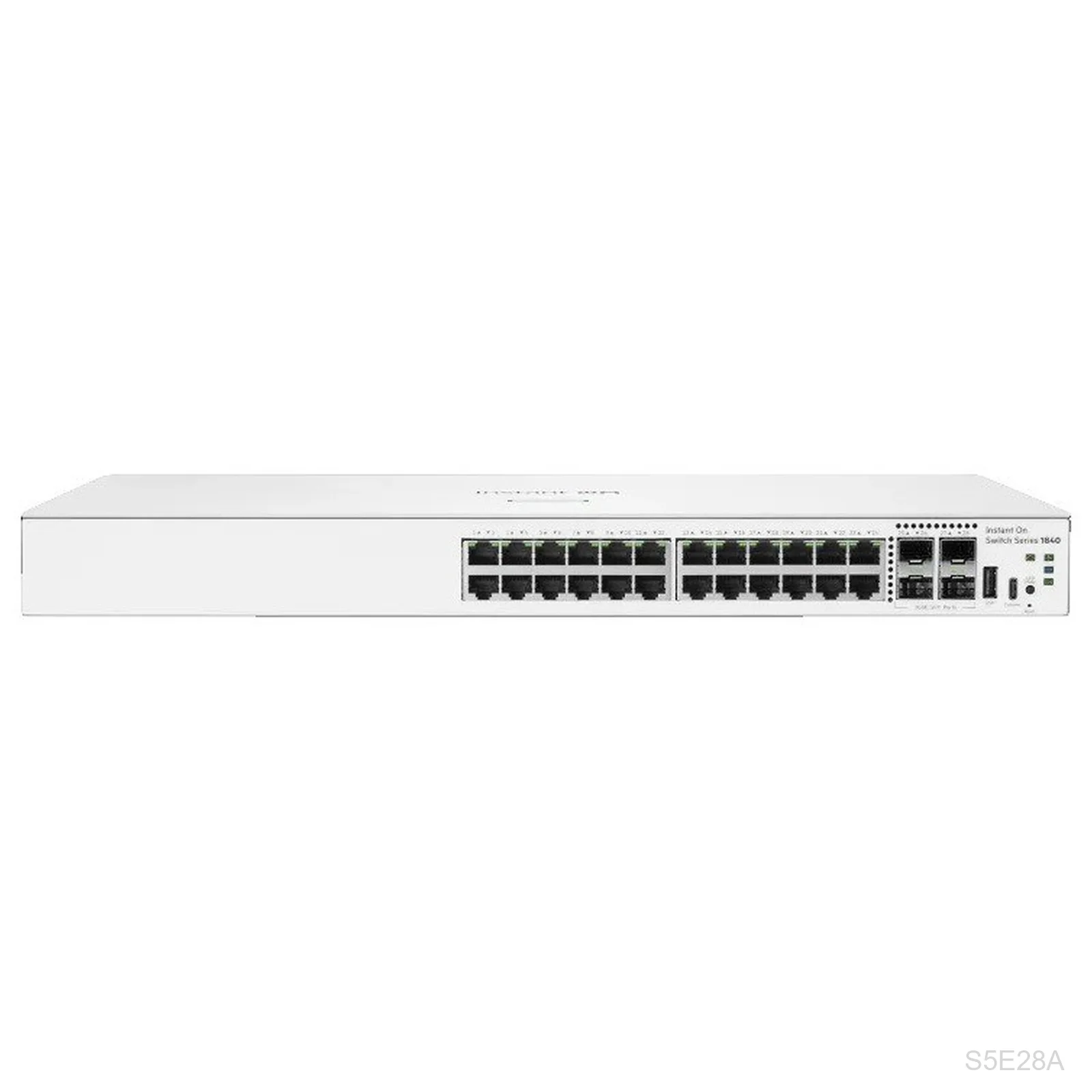 HPE Networking Instant On S5E28A 1840 Series 24-Port Gigabit Switch, 4x SFP Uplink