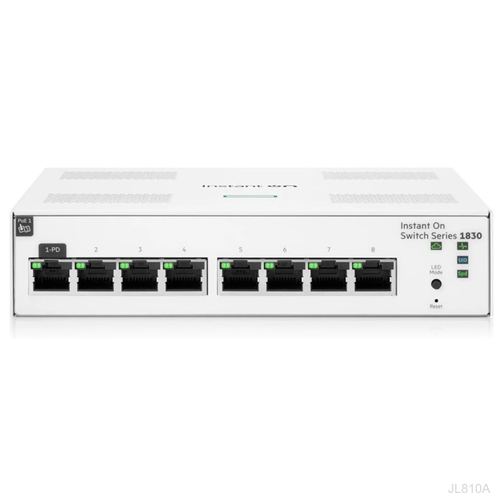 HPE Networking Instant On JL810A 1830 Series 8-Port Gigabit Switch, PD Powered