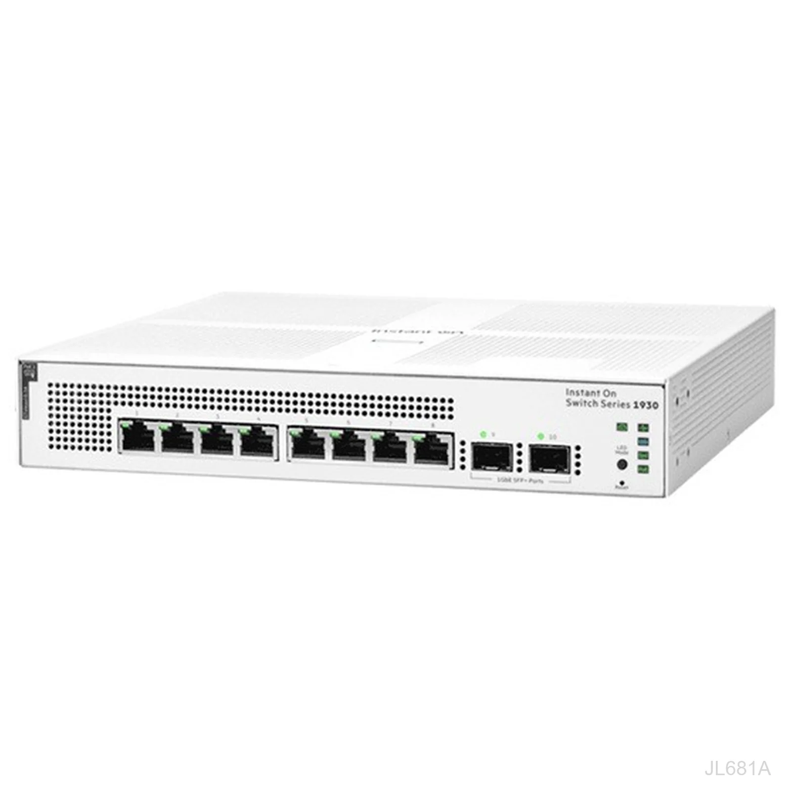 HPE Networking Instant On JL681A 1930 Series 8-Port Gigabit PoE+ Switch, 124W, 2x SFP