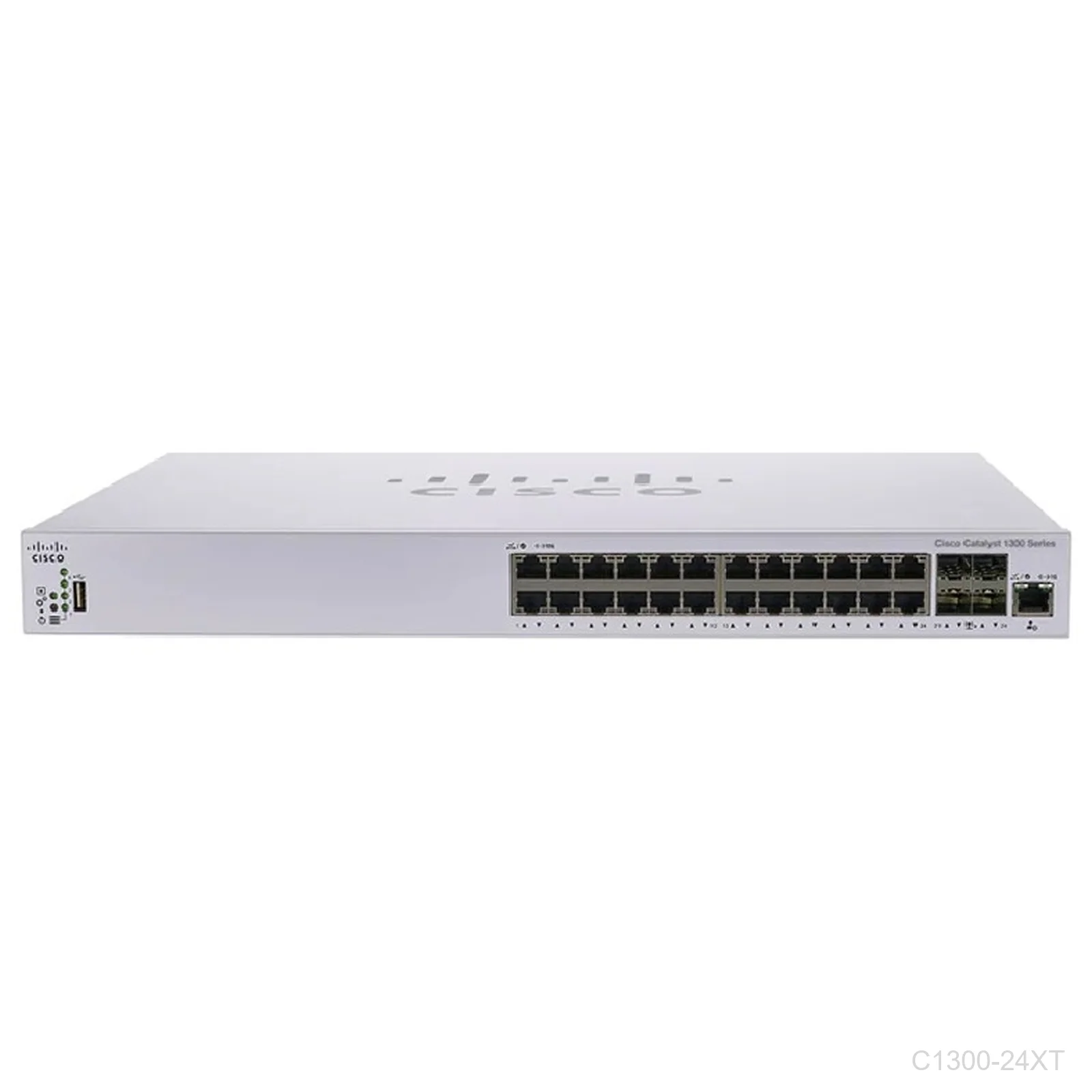 Cisco C1300-24XT, 20 x 10G copper + 4 x 10G copper/10G SFP+ combo uplink, Layer 3 Catalyst Switch