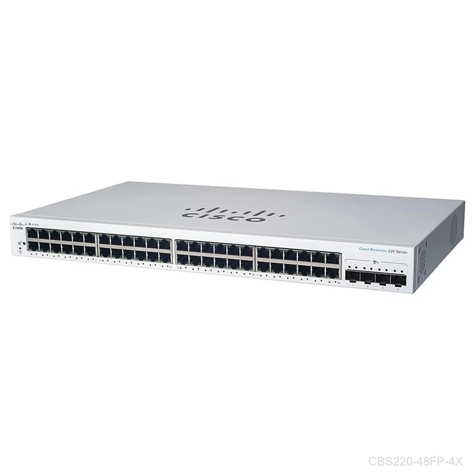 Cisco CBS220-48FP-4X, 48 ports Giga POE+ 740W with 4 x 10G SFP+ port, Switch