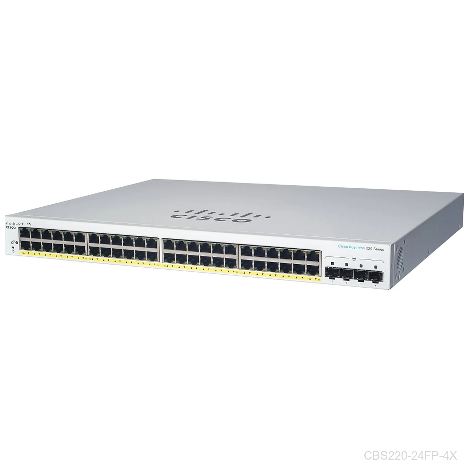 [CBS220-24FP-4X] Cisco CBS220-24FP-4X, 24 ports Giga POE+ 382W with 4 x 10G SFP+ port, Switch