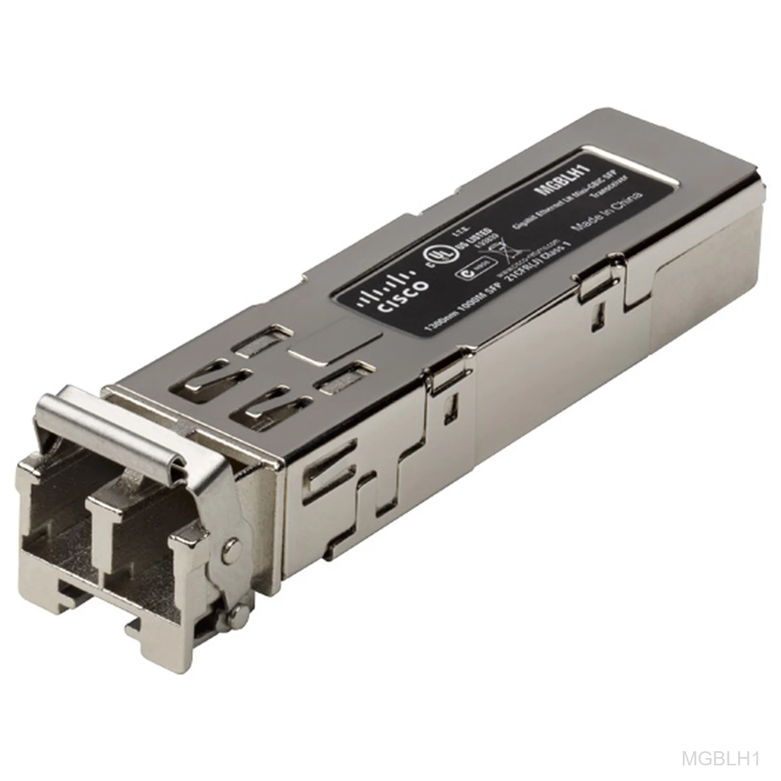 Cisco MGBLH1, 1000BASE-LH SFP transceiver for single-mode fiber, 1310 nm, up to 40 km