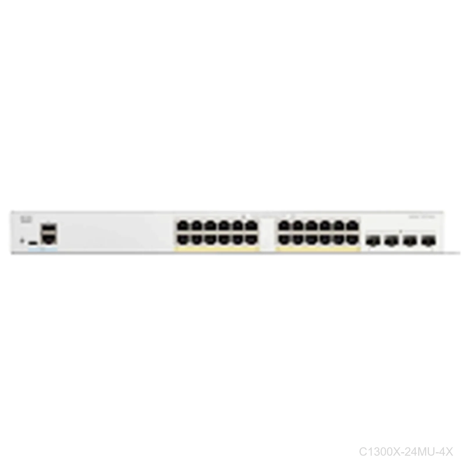 Cisco C1300X-24MU-4X, 16 x 2.5G 30W PoE+ and 8 x 2.5G 60W PoE++ 740W with 4 x 10G SFP28, Catalyst Switch